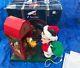Vintage Santa's Best Disney Animated Mickey &pluto Barn Holiday 1996 Figure
