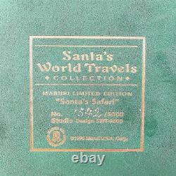 Vintage Santa's World Travels Safari Santa Statue Limited Edition #1542/5000