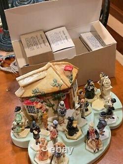 Vintage Sebastian Miniatures Charles Dickens A Christmas Carol Complete Set Box