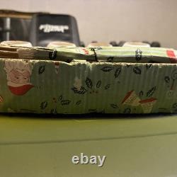 Vintage Set of Lipper & Mann Noel Winking Santa Christmas Mugs Made In Japan