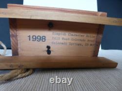 Vintage Simpich Christmas Caroler Apple Sled Baby 1998