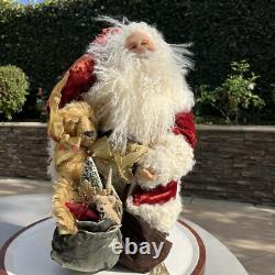 Vintage Stone Soup Santa Claus Handmade By Shelie Mccall 2001 Signed 21