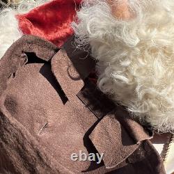 Vintage Stone Soup Santa Claus Handmade By Shelie Mccall 2001 Signed 21
