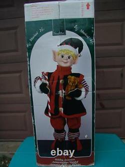 Vintage Store Display Animated Musical Elf Very Large 39 Tall A Must Have