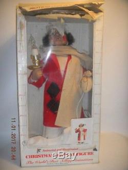 Vintage TELCO Animated Motionette Holiday Christmas Display SCROOGE