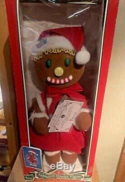 Vintage Telco Christmas Animated Motion-ette Gingerbread Girl