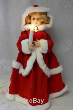 Vintage Telco Motion-Ette Lighted Animated Christmas Victorian Lady w Cameo Doll