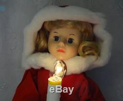 Vintage Telco Motion-Ette Lighted Animated Christmas Victorian Lady w Cameo Doll