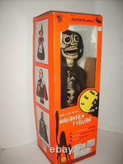 Vintage Telco Motionettes Grim Reaper Skeleton Animated Halloween Figure & Box