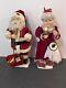 Vintage Telco Motionettes Mr And Mrs Santa Claus Animated 24 Lights & Motion