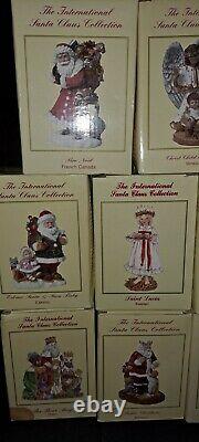 Vintage The International Santa Claus Collection Lot of 14 Figurines FREE SHIP