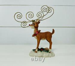 Vintage The Rudolph Company Christmas Figurine Red Nose Resin