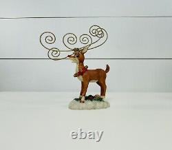 Vintage The Rudolph Company Christmas Figurine Red Nose Resin