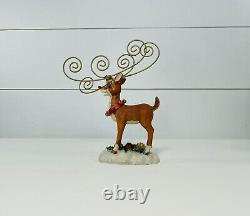 Vintage The Rudolph Company Christmas Figurine Red Nose Resin
