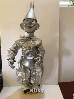 Vintage Tinman 1987 Mechanical Wizard of Oz Kurt Adler Christmas Display Tin Man