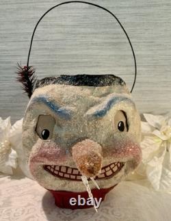 Vintage Trout Creek Virginia Betourne Snowman Jack O Lantern Folk Art