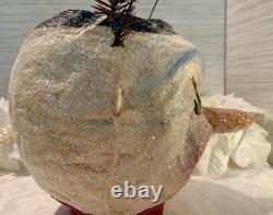 Vintage Trout Creek Virginia Betourne Snowman Jack O Lantern Folk Art