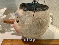 Vintage Trout Creek Virginia Betourne Snowman Jack O Lantern Folk Art