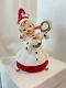 Vintage Ucagco Ceramic Christmas Angel Bell Withcymbals Figurine Adorable