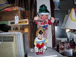 Vintage mechanical store display Christmas elf by David Hamberger