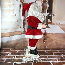 Vintage motionette Santa Claus with jingle bells Christmas decor