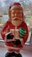 Vintage Paper Mache Santa Claus 18 Tall, Standing, Red Suit, Flat Backside