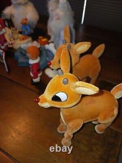 Vintage rudolph the red nosed reindeer figures PMI 2002 2004