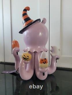 Viral Ghoulish Halloween Squid Octopus Purple Candy Corn Popsicles Figure NWT