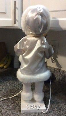 Vntg Christmas Telco Motion-ettes Animated Eskimo Girl Snowbaby Doll With Tags