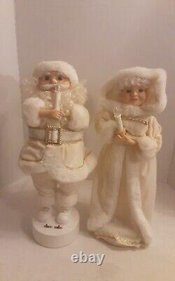 Vtg 1996 The Original Motion-ettes Musical Santa And Mrs Claus 18 Tall