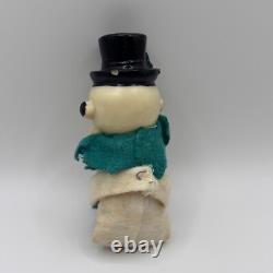 Vtg Christmas Knee Hugger Snowman Ornament 4 Felt Frosty Read Description