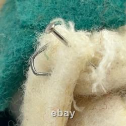 Vtg Christmas Knee Hugger Snowman Ornament 4 Felt Frosty Read Description