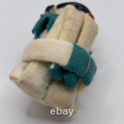 Vtg Christmas Knee Hugger Snowman Ornament 4 Felt Frosty Read Description