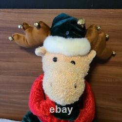 Vtg Gemmy Talking Moose Rare Christmas Animated Large 31 See Video Description