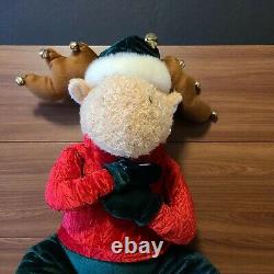 Vtg Gemmy Talking Moose Rare Christmas Animated Large 31 See Video Description