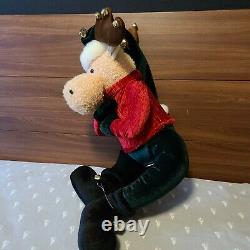 Vtg Gemmy Talking Moose Rare Christmas Animated Large 31 See Video Description