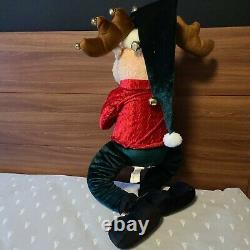 Vtg Gemmy Talking Moose Rare Christmas Animated Large 31 See Video Description