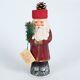 Vtg Ino Schaller Santa Candy Container Red Belsnickel Paper Mache 12 Belsnickle