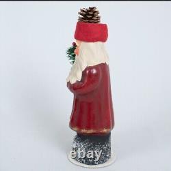 Vtg Ino Schaller Santa Candy Container Red Belsnickel Paper Mache 12 Belsnickle