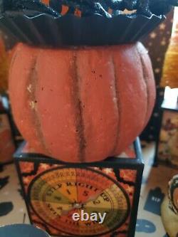 Vtg? Johanna Parker? Bethany Lowe Inspired? Halloween? Pumpkin Head Candle Holder