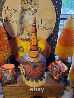 Vtg Johanna Parkerbethany Lowe Inspiredhalloweencollectableowl/cone Hat