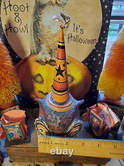 Vtg Johanna Parkerbethany Lowe Inspiredhalloweencollectableowl/cone Hat