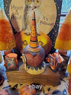 Vtg Johanna Parkerbethany Lowe Inspiredhalloweencollectableowl/cone Hat