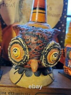 Vtg Johanna Parkerbethany Lowe Inspiredhalloweencollectableowl/cone Hat