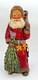 Vtg Leo Smith Large Folk Art Santa Claus Figurine Holding Tree Sack Cookies #547