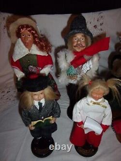 Vtg Lot of 10 Dickens Style Christmas Carolers Figures Pickwick Byers Etc 11 9