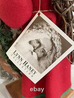Vtg Lynn Haney #163 Holly Vintage Santa NEW Open Box, Signed, Retired, 18