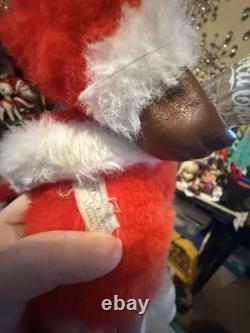 Vtg Original Rushton Black African American Santa Plush Coca Cola Coke RARE