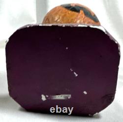 Vtg Paper Mache Lot Of 2 Halloween Black Cat Figurines Pumpkin Spider & Basket