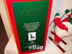 Vtg RARE SANTA'S BEST ANIMATED CHRISTMAS SNOW SKI BOY IN BOX 21 Tall Working